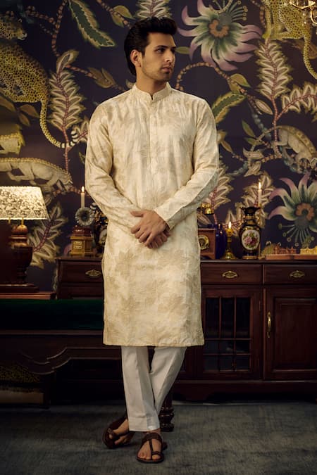 Kasbah Floral Pattern Straight Kurta 