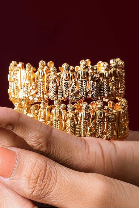 Queens Jewels Heritage Ram Sita Bangles-Set of 2 