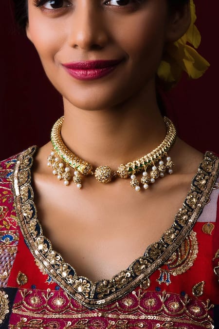 Queens Jewels Opulent Jadau Hasli Choker 