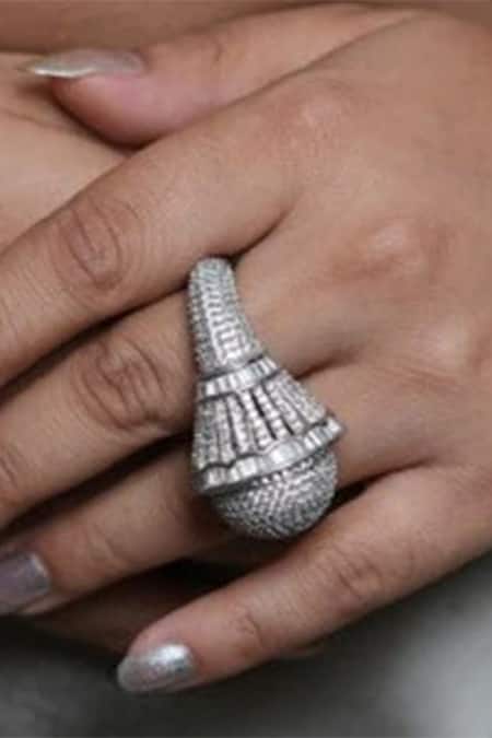 Queens Jewels American Diamond Embellished Ring 