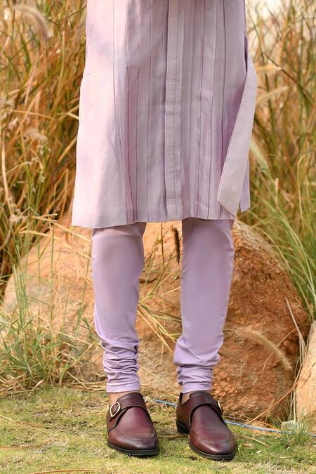 Buy House Of Koa Purple Chanderi, Cotton Textured Stripe Pattern Kurta Set Online at Aza Fashions Buy_House Of Koa_Purple Chanderi, Cotton Textured Stripe Pattern Kurta Set _Online_at_Aza_Fashions