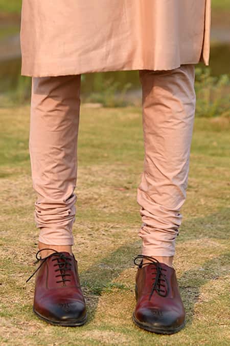 Shop House Of Koa Peach Chanderi, Cotton Embroidery Rosette Placement Kurta Set Online at Aza Fashions Shop_House Of Koa_Peach Chanderi, Cotton Embroidery Rosette Placement Kurta Set _Online_at_Aza_Fashions