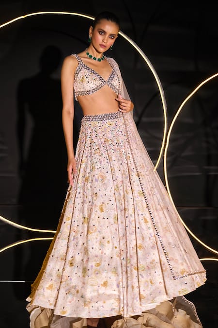 Ohaila Khan Elara Hand Embroidered Lehenga Set 