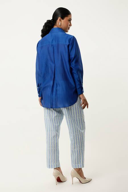 Jajaabor Cutwork Embroidered Shirt With Pant 