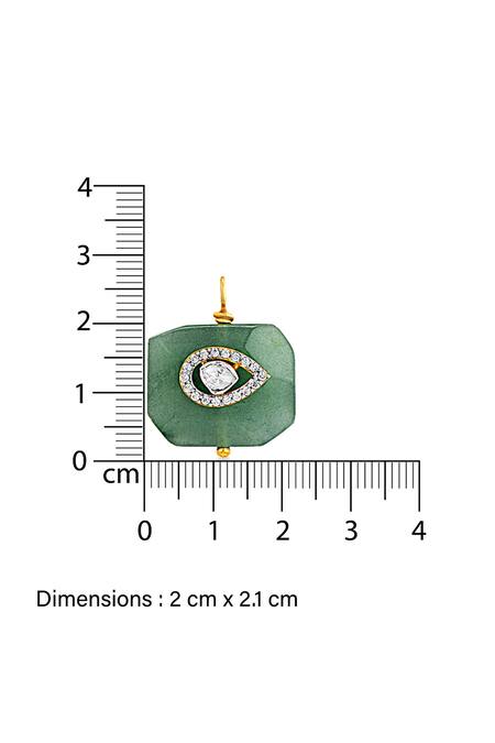 Shop_Mirelle_Green Jade Polki Studded Pendant Necklace_Online_at_Aza_Fashions