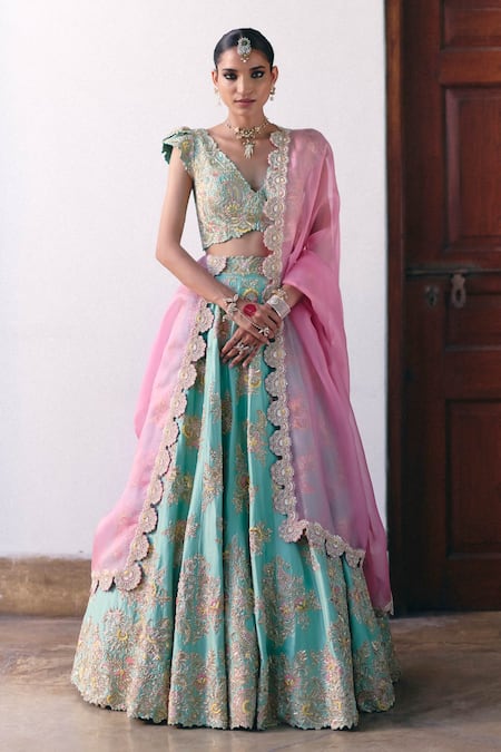 Mrunalini Rao Astika Embroidered Lehenga Set 