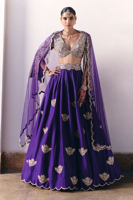 Mrunalini Rao Hruskha Embroidered Lehenga Set 