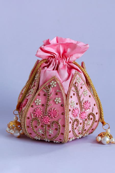 The Tan Clan Baag Zardozi Embroidered Potli 