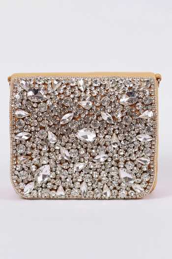 Buy_The Tan Clan_Gold Crystals Grace Embroidered Clutch _Online_at_Aza_Fashions