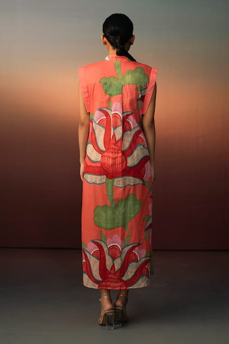 Karishma Kajaria Floral Blossom Print Dress 