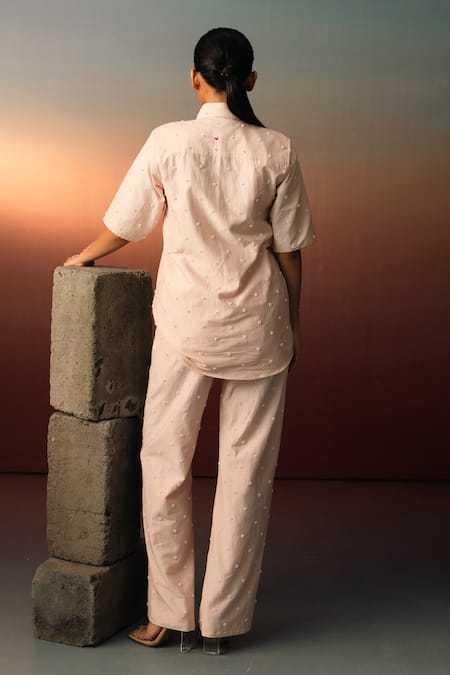 Karishma Kajaria Floral Embroidered Shirt With Pant 