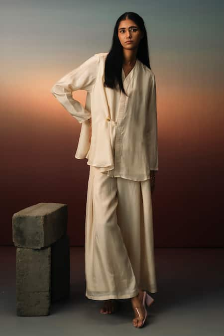 Karishma Kajaria Draped Top With Trouser 