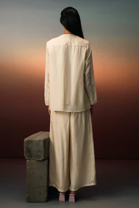 Karishma Kajaria Draped Solid Top 