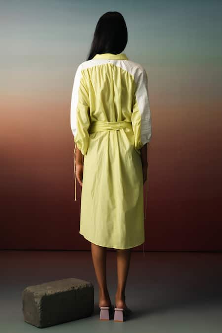 Karishma Kajaria Mini Flower Hand Embroidered Wrap Dress 