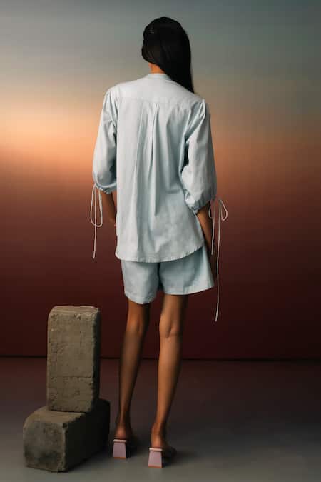 Karishma Kajaria Hand Embroidered Shirt With Short 