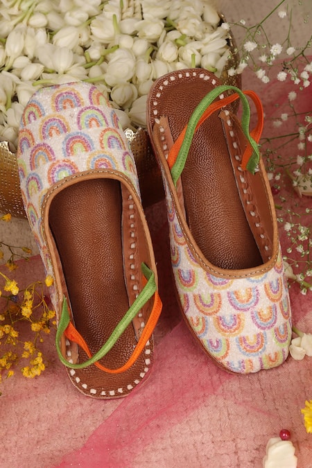 Hello JR Ambar Rainbow Woven Mules 