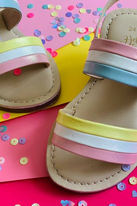 Hello JR_Multi Color Jelly Colorblock Sandal _Online_at_Aza_Fashions
