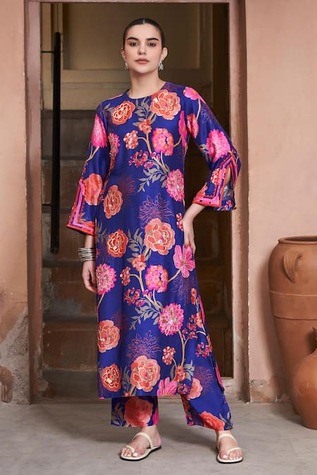 Archana Shah Floral Digital Print Kurta & Pant Set 