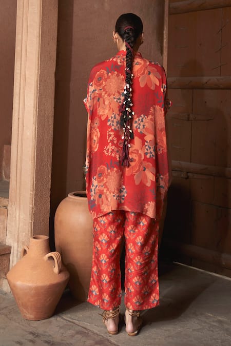 Archana Shah Moroccan Floral Print Kurta With Pant