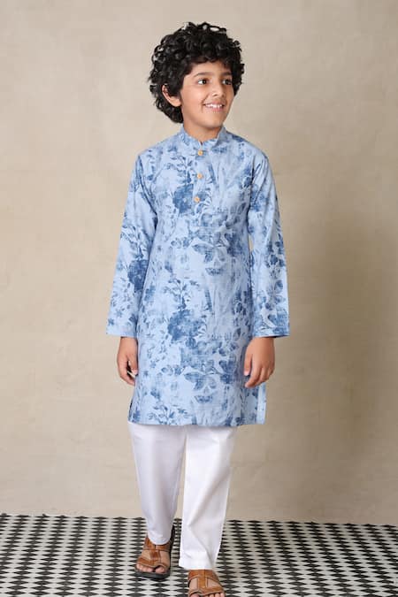 Anthrilo Garden Print Kurta With Pyjama 