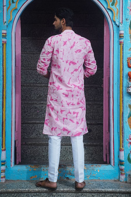 Kalp Tie Dye Paradise Kurta With Pant 