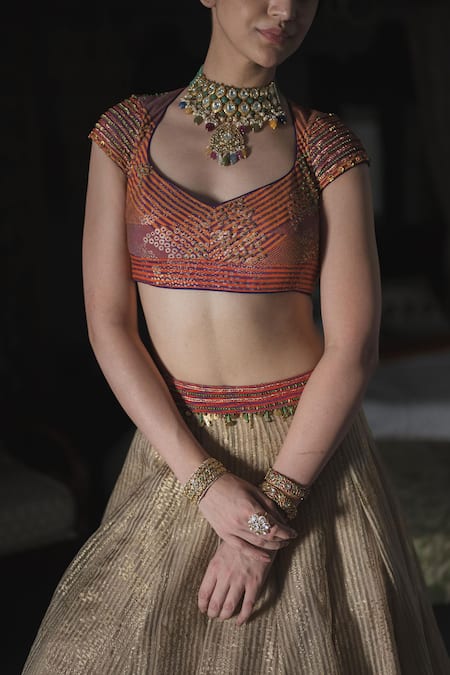 Buy Swatti Kapoor Multi Color Cotton, Handloom Cotton, Silk Adil Handwoven Foil Print Blouse Online at Aza Fashions Buy_Swatti Kapoor_Multi Color Cotton, Handloom Cotton, Silk Adil Handwoven Foil Print Blouse _Online_at_Aza_Fashions