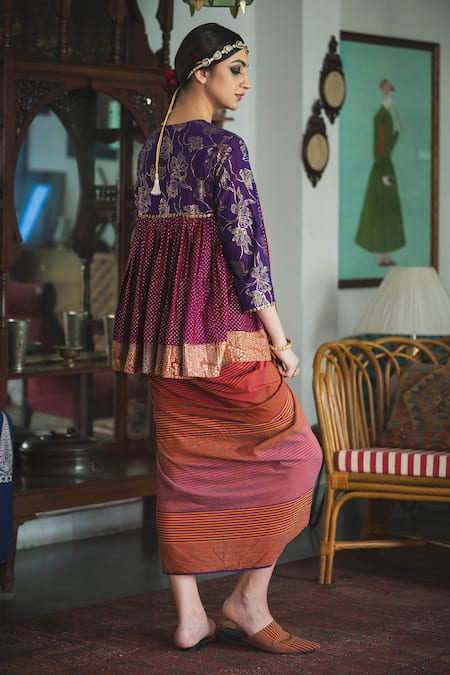 Swatti Kapoor Guleri Handwoven Kedia Top 