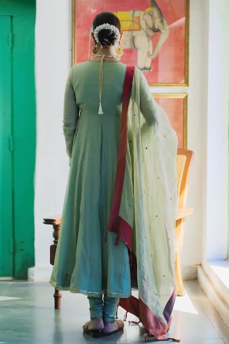 Swatti Kapoor Harleen Handwoven Zari Striped Dupatta 