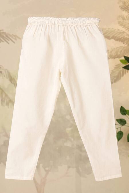 Buy Cute Couture Brown Cotton Embroidery Elephant Print Kurta Set With Jacket Buy_Cute Couture_Brown Cotton Embroidery Elephant Print Kurta Set With Jacket