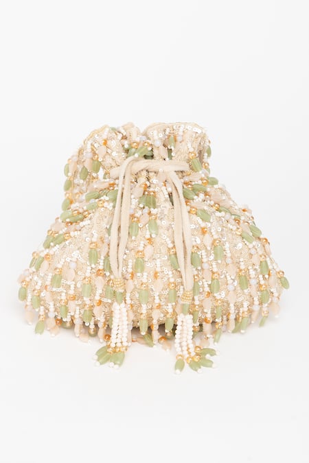 Eena Avelia Sitara & Crystal Embroidered Potli 