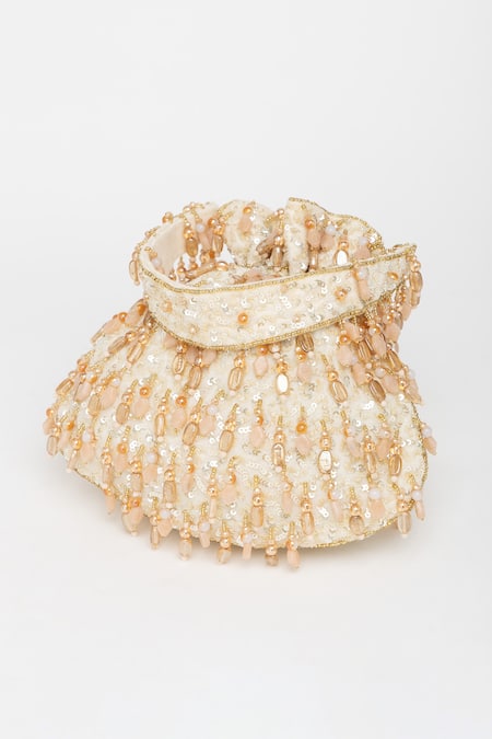 Shop_Eena_Beige Crystal Avelia Sitara And Bead Embroidered Potli Bag _Online_at_Aza_Fashions