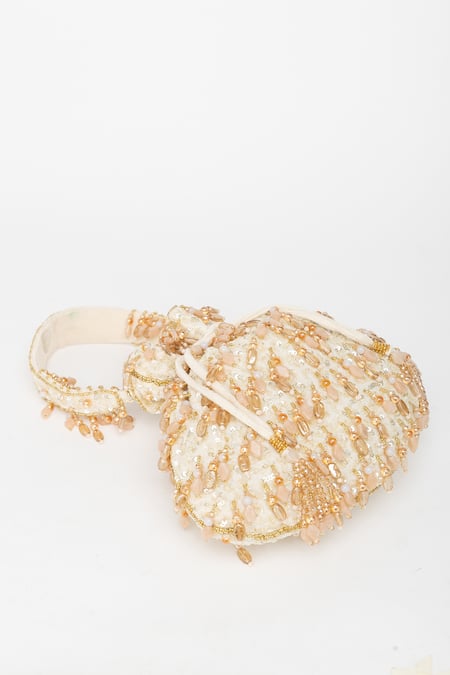 Buy_Eena_Beige Crystal Avelia Sitara And Bead Embroidered Potli Bag 