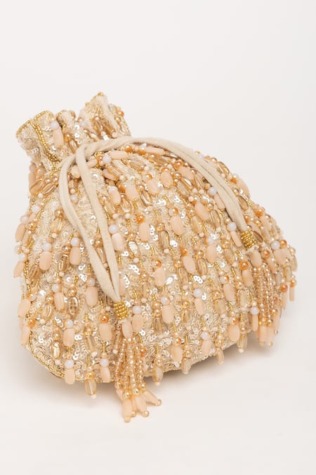 Shop_Eena_Gold Crystal Avelia Sitara Embroidered Potli Bag _Online_at_Aza_Fashions