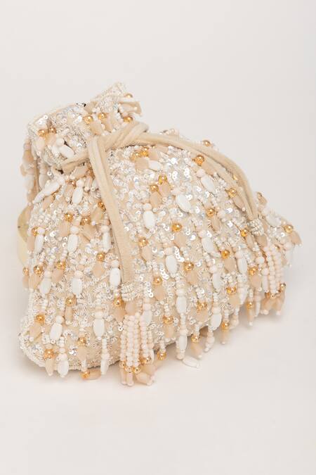 Shop_Eena_White Crystal Avelia Embroidered Potli Bag _Online_at_Aza_Fashions