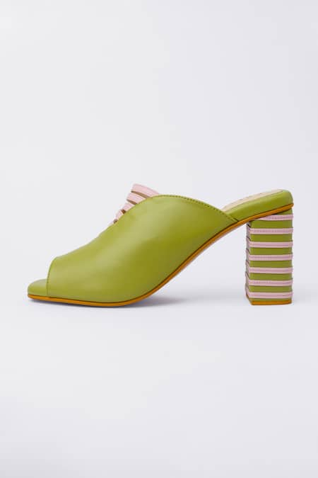 House of Prisca Marina Vegan Leather Heels 