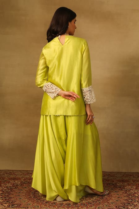 Neha Poddar Cutwork Embroidered Kurta Set 