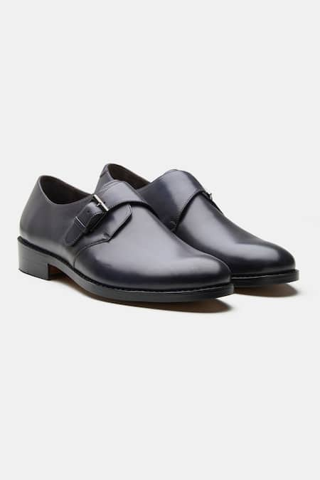 Kozasko Goodyear Welted Single Strap Monk Shoes 