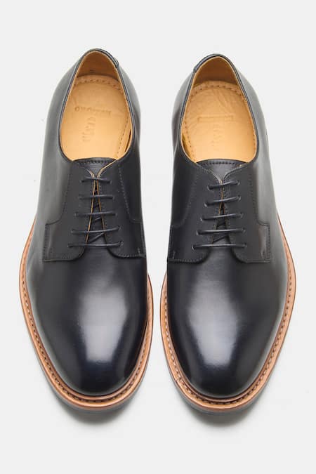 Kozasko Goodyear Welted Plain Toe Blucher Shoes 