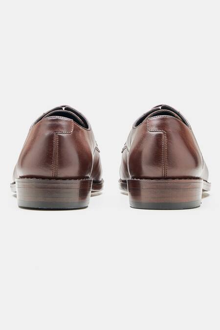 Buy Kozasko Brown Stitchline Thread Goodyear Welted Captoe Derby Shoes Online at Aza Fashions Buy_Kozasko_Brown Stitchline Thread Goodyear Welted Captoe Derby Shoes _Online_at_Aza_Fashions