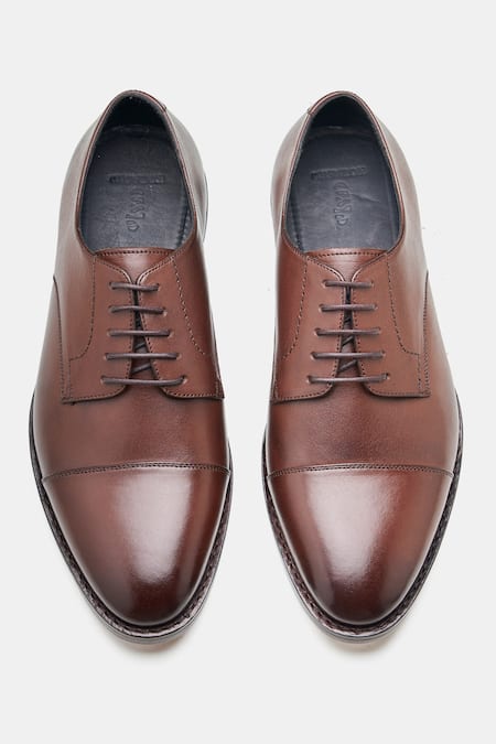 Kozasko Goodyear Welted Captoe Derby Shoes 