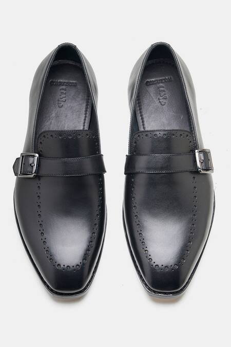 Kozasko Goodyear Welted Leather Strap Loafers 