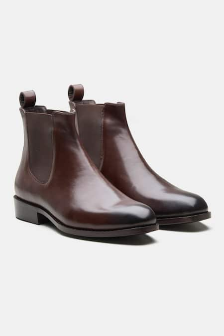 Kozasko Goodyear Welted Wholecut Solid Chelsea Boots 