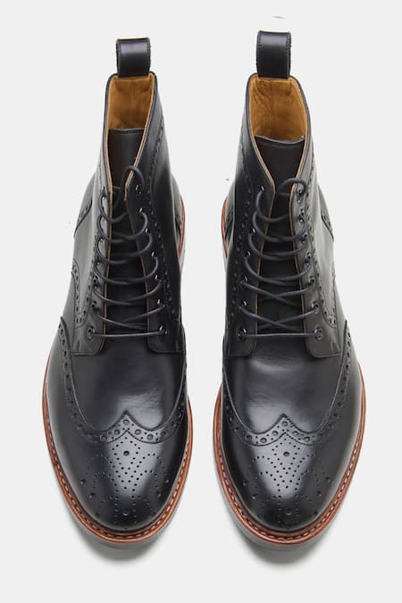 Kozasko Goodyear Welted Wingtip Brogue Boots 