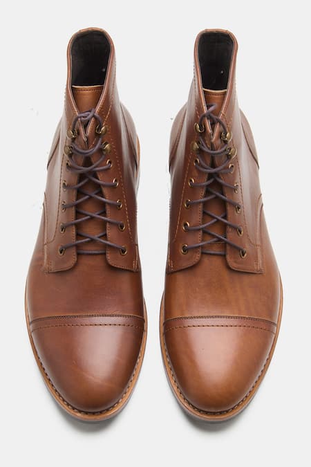 Kozasko Goodyear Welted Oil Pull Up Leather Boots 