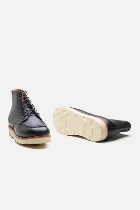 Buy Kozasko Black Goodyear Welted Moctoe Boots Online at Aza Fashions Buy_Kozasko_Black Goodyear Welted Moctoe Boots _Online_at_Aza_Fashions