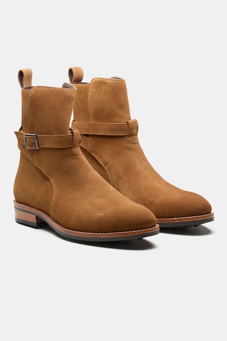 Kozasko Caramel Suede Jodhpur Boots 