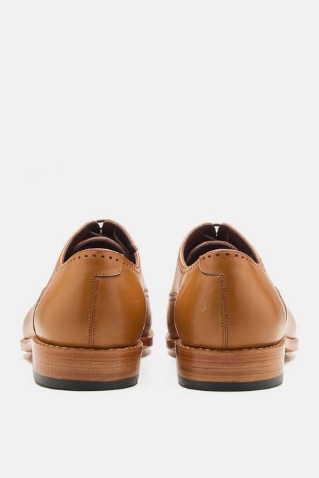 Shop_Kozasko_Brown Goodyear Welted Brogue Oxford Shoes _Online_at_Aza_Fashions