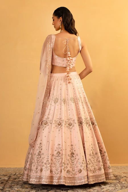 Esha Koul Sequin Embroidered Blouse & Lehenga Set 