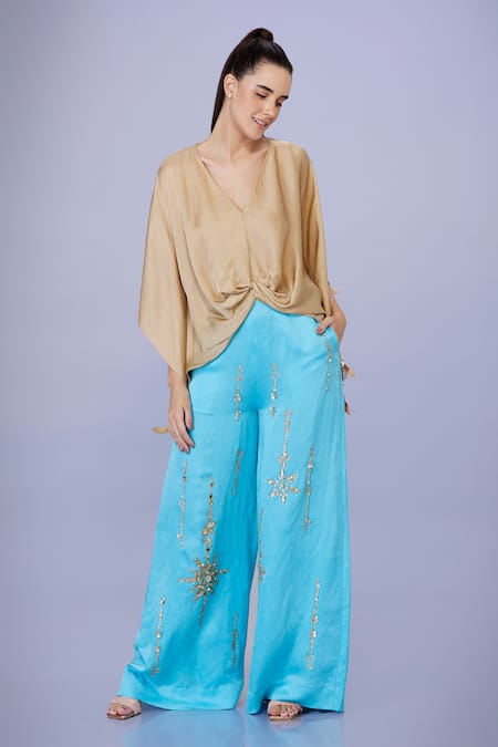 DILNAZ Tassel Embellished Draped Kaftan 