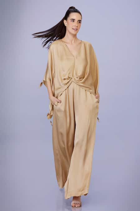 DILNAZ Tassel Work Kaftan With Jumpsuit 